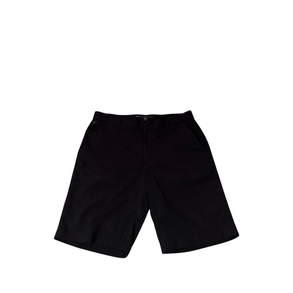 Greg Norman ML75 Microlux Play Dry Mens Golf Shorts Black Size 34 Performance